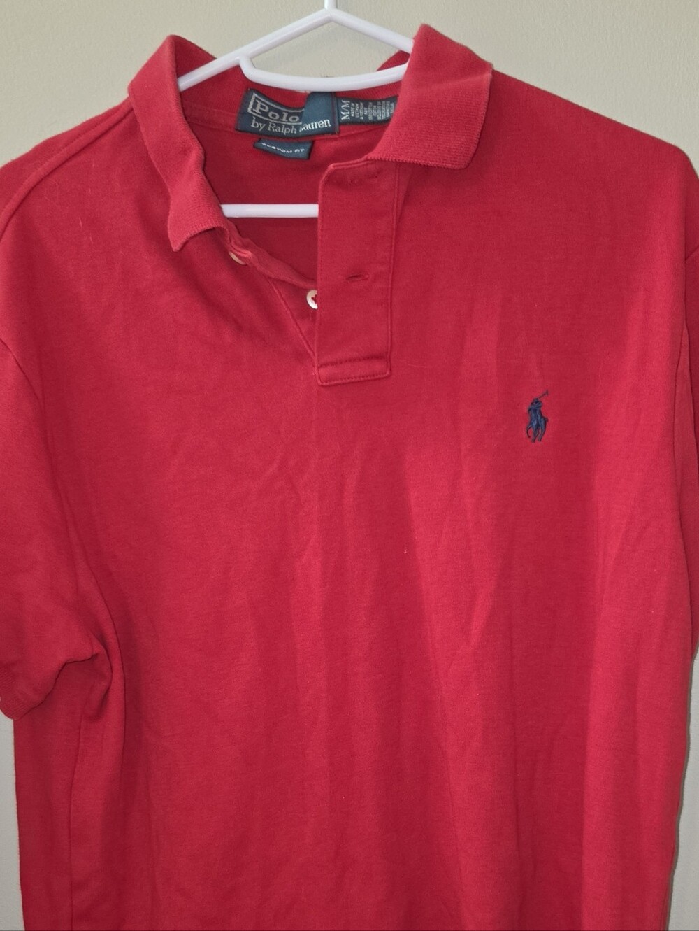 Ralph Lauren Red Polo with Navy Pony